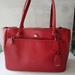 Coach Bags | Coach Satchel In Red Saffiano Leather | Color: Red | Size: 15x9.5x5.5