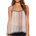 Anthropologie Tops | Anthropologie Raga Aphrodite Sleeveless Top Animal Silver Beading M Nwt | Color: Cream/Gray | Size: M