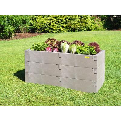 Hochbeet Timber Ergoline 3er-Set 100% recyclebar Gartenbeet aus Kunststoff - Juwel