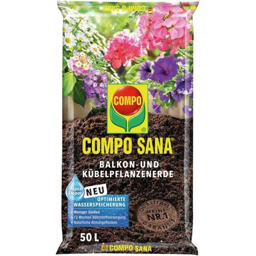 Compo - Sana Balkon- und Kübelpflanzenerde, 50 Ltr