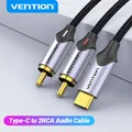 Vention – câble Audio USB type-c vers RCA 1m/2m/3m pour amplificateur de haut-parleur et