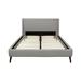 Blissful Nights Brooklyn Low Profile Platform Bed Upholstered/Polyester in Gray | 41 H x 87.75 W x 65.75 D in | Wayfair UBBRO-Q