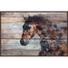 Three Posts™ Fire Horse by Irena Orlov - Print on Canvas in Black/Brown/Gray | 12 H x 18 W x 1.5 D in | Wayfair MH-MWWORLOV-61-DWFF-18
