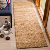 White 27 x 0.35 in Area Rug - Highland Dunes Concord Striped Handmade Flatweave Natural Area Rug Cotton/Jute & Sisal | 27 W x 0.35 D in | Wayfair