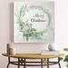 The Holiday Aisle® 'Merry Christmas Pine Wreath' Textual Art Canvas in Green | 24 H x 24 W x 1.5 D in | Wayfair ADCD2E63FBAD4588B7DD2B0B78758DC7