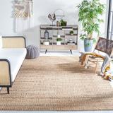 White 48 x 0.35 in Area Rug - Highland Dunes Concord Striped Handmade Flatweave Natural Area Rug Cotton/Jute & Sisal | 48 W x 0.35 D in | Wayfair