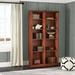World Menagerie Didier Solid Wood Standard Bookcase Wood in Green/Black | 48 H x 45 W x 13.75 D in | Wayfair WLDM8173 40130955