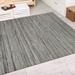 Brown/Gray 78 x 0.03 in Area Rug - Highland Dunes Ellenton Striped Flatweave Light Brown Indoor Outdoor Area Rug Polypropylene | Wayfair