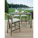 Tommy Bahama Outdoor La Jolla High/Low Bistro Table Wood in Brown/White | 42.25 H x 64 W x 30 D in | Wayfair 3950-873