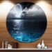 Ivy Bronx Romantic Full Moon Over Sea - Graphic Art, Metal in White | 38 H x 38 W x 1 D in | Wayfair C570E95B91024FCA82F5BEE43FF1D5B9