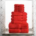 Alcott Hill® Huson 10 Piece Egyptian-Quality Cotton 800 GSM Plush Heavy Highly Absorbent Luxury Bath Towel Set Terry Cloth in Red | 30 W in | Wayfair