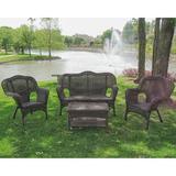 Lark Manor™ Arved 4 Piece Rattan Sofa Seating Group Metal | Outdoor Furniture | Wayfair LRKM3326 41885926
