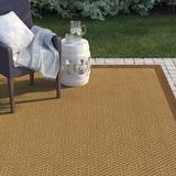 White 63 x 0.2 in Area Rug - Sol 72 Outdoor™ Barham Border Beige/Brown Indoor/Outdoor Area Rug Polypropylene | 63 W x 0.2 D in | Wayfair