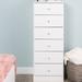 Ebern Designs Astrid Simplistic 6 Drawer 20" W Lingerie Chest Wood in White | 52 H x 20 W x 16.5 D in | Wayfair E5FF8360FF824B2BB11F7561A6EFA588