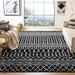 Black/White 72 x 0.39 in Indoor Area Rug - Foundry Select Cobos Geometric Black/Ivory Area Rug Polypropylene | 72 W x 0.39 D in | Wayfair