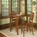 Lark Manor™ Almendra Counter Height Solid Oak Solid Wood Dining Table Wood in Brown | 36 H x 30 W x 30 D in | Wayfair