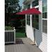 Alcott Hill® Monty 106"x54" Half-Canopy Umbrella in Red | 99 H in | Wayfair C4B6B76AA53E4BEDBDB73DAF8E97B39A