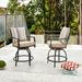 Alcott Hill® Briella Patio Bar Stool w/ Cushion 2-Pack in Gray/Brown | 43 H x 22.6 W x 26.4 D in | Wayfair 8C3C5CFC97C24C69A235DBA80C4243BD