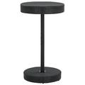 Latitude Run® Bistro Table Outdoor Side Table Patio Garden Wicker Furniture PE Rattan Wicker/Rattan in Black | 41.73 H x 23.8 W x 23.8 D in | Wayfair