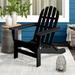 Three Posts™ Hartington Folding Adirondack Chair Plastic/Resin in Black | 35 H x 29 W x 36 D in | Wayfair 0F7952587C4E407D84771CD16747F457