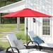 Sol 72 Outdoor™ Yolanda 9' x 9' Lighted Market Umbrella Metal in Red | 95 H in | Wayfair 9E6EECC7FE5247D8AF8A210D48B32C22