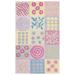 White 36 x 24 x 0.63 in Rug - Harriet Bee Claro Floral Handmade Tufted Yellow/Pink/Blue/Gray/Green Area Rug, | 36 H x 24 W x 0.63 D in | Wayfair