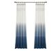 Mercer41 Cianah 100% Cotton Ombre Semi-Sheer Rod Pocket Single Curtain Panel 100% Cotton in Green/Blue | 52" W x 63" L | Wayfair