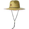 Roxy Women's Pina to My Colada Straw Hat, Poppy Red Call of The Sun Stripes Ex, M/L