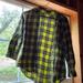 Disney Shirts & Tops | Kids Flannel With Elbow Pads | Color: Black/Yellow | Size: Lg