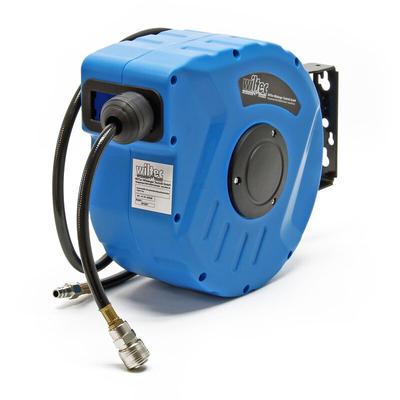 Wiltec - Druckluft Schlauchtrommel mit 10 + 1 m Druckluftschlauch, 8 bar Arbeitsdruck, automatik Image