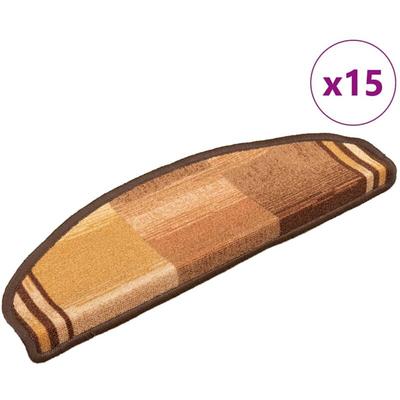 Vidaxl - Treppenmatten Selbstklebend 15 Stk. Braun 65x21x4 cm 602262 Image