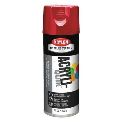 KRYLON INDUSTRIAL K02108A07 Spray Paint, Banner Red, Gloss, Solvent, 12 oz