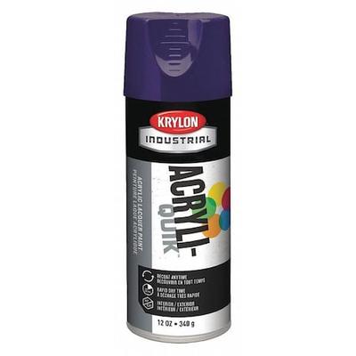 KRYLON INDUSTRIAL K01913A07 Spray Paint, Safety Purple, Gloss, Solvent, 12 oz