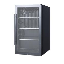 Summit Appliance 110 Cans (12 oz.) Outdoor Rated Freestanding Beverage Refrigerator Glass | 33 H x 19 W x 18.63 D in | Wayfair SPR488BOS