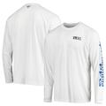 Men's Columbia White Los Angeles Dodgers Americana Terminal Tackle Omni-Shade Raglan Long Sleeve T-Shirt