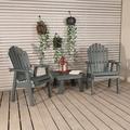 Sol 72 Outdoor™ Anette Adirondack Chair w/ Table Plastic/Resin in Blue | 40.5 H x 25.5 W x 28.7 D in | Wayfair 9E28D0FB12294BB39F1FCE3F3361CB32
