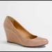 J. Crew Shoes | J. Crew Patent Leather Wedges, Size 7 1/2 Used | Color: Tan | Size: 7