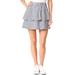 Madewell Skirts | Madewell Gingham Ruffle Tiered Mini Skirt | Color: Blue/White | Size: M