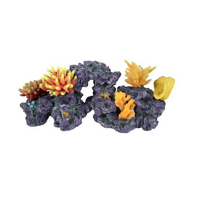 Penn Plax Yellow Coral Reef Aquatic Decor, X-Large