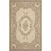 Blue/Brown 24 x 0.25 in Area Rug - Fleur De Lis Living Galena Oriental Creme/Brown Indoor/Outdoor Area Rug | 24 W x 0.25 D in | Wayfair