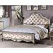 Rosdorf Park Hefley Tufted Upholstered Low Profile Standard Bed Metal in Brown | 68 H x 65 W x 89 D in | Wayfair 9C09C720888F432295DF6CA2B5C8CEE5