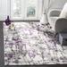 Gray/Indigo 108 x 0.35 in Indoor Area Rug - Wade Logan® Jeter Abstract Gray/Purple Area Rug Polypropylene | 108 W x 0.35 D in | Wayfair