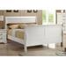 Alcott Hill® Schum Full Low Profile Sleigh Bed Wood in Brown/White | 47 H x 56.25 W x 87 D in | Wayfair F38B552E5B56498F874ADE8859F1DA16