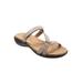 Wide Width Women's Raja Sandals by Trotters in Grey (Size 11 W)