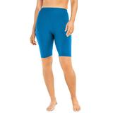 Plus Size Women's Swim Bike Short by Swim 365 in Azure Blue (Size 32) Swimsuit Bottoms