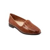 Wide Width Women's Liz Iii Flats by Trotters in Brown (Size 11 W)