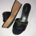 Michael Kors Shoes | Michael Kors Wedge Shoes | Color: Black/Gold | Size: 9.5