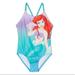 Disney Swim | Ariel “The Little Mermaid” Bow Accent One-Piece | Color: Green/Purple | Size: 4g