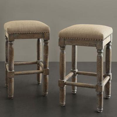 Cirque Backless Counter Stools Set of Two, Set of Two, Sand