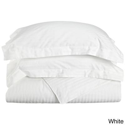 Superior 300 Thread Count Stripe Cotton Sateen Duvet Cover Set